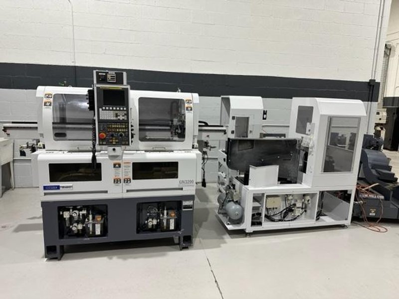 Miyano GN3200W 2F3 CNC Lathe, 2020-Mandrel Chucks,Chip Conveyor,Fanuc Controller, Twin Gantry,C- Axis