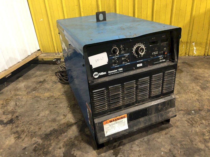 1000 AMP MILLER DIMENSION DC1000 SUBARC WELDER WITH TIG-ER COOLER: STOCK #17958