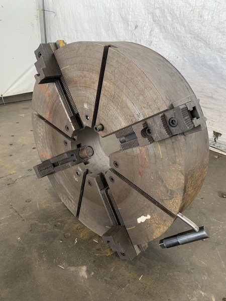 36&quot; 4-JAW LATHE CHUCK. STOCK # 0849923.