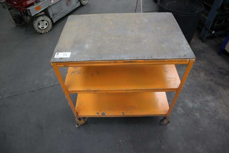 Metal Shop Cart (3) Shelves- Auction Item