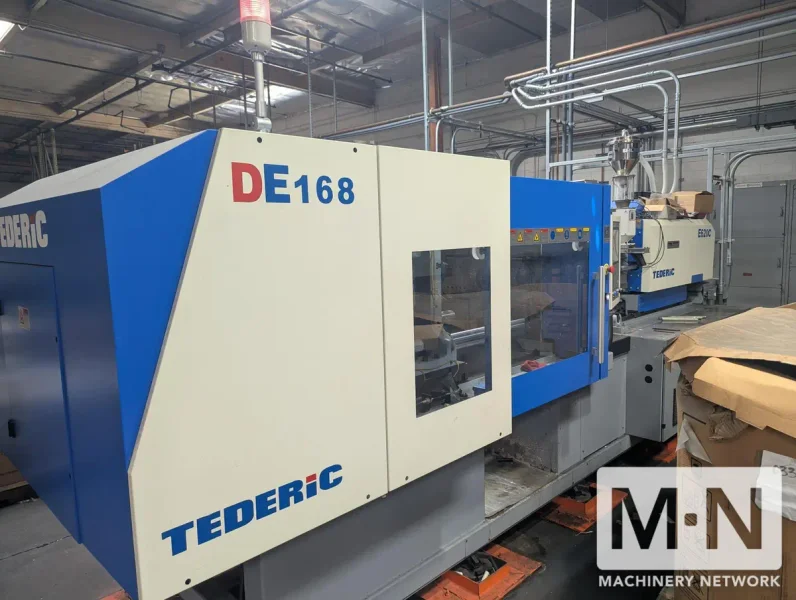 188 TON 10.4 OZ  TEDERIC MODEL DE168 ELECTRIC INJECTION MOLDING MACHINES MFG 2021