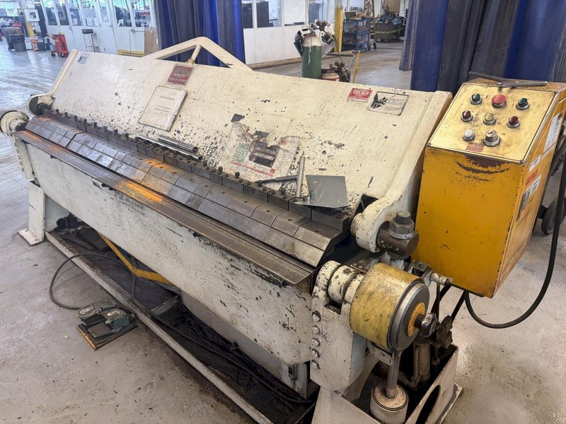 8' x 12 GA CHICAGO DREIS &amp; KRUMP MODEL HBPU8-12-6 HYDRAULIC BOX-N-PAN FINGER BRAKE: YOBRO #26181