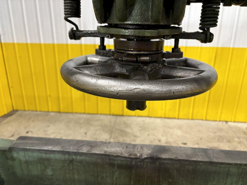 60 TON BRIDGEPORT MANELY H-FRAME HYDRAULIC POWERED SHOP PRESS: STOCK #23116