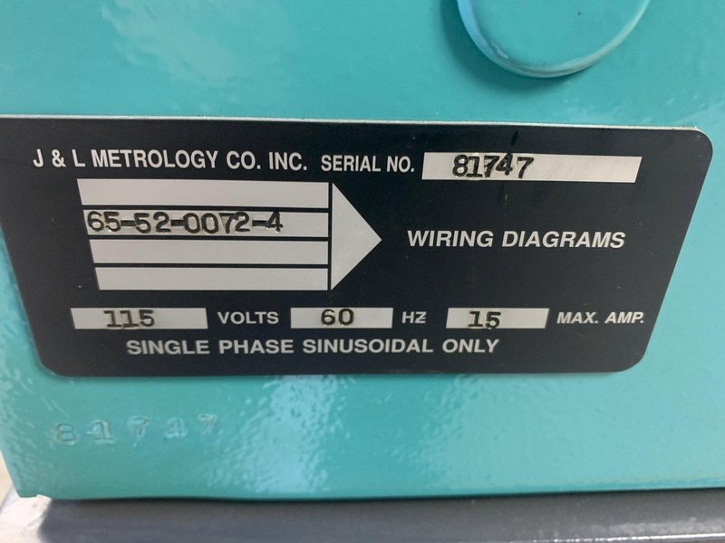 14&quot; J&amp;L Metrology Model TEC-14 Optical Comparator