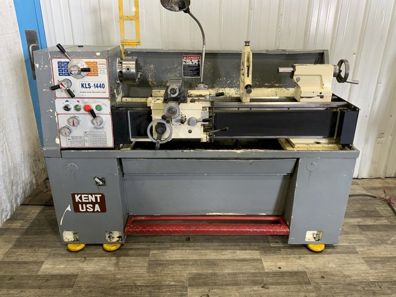 14" X 40" KENT MODEL #KLS-1440 GAP BED ENGINE LATHE: STOCK #80779
