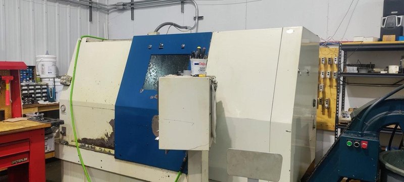 Daewoo Puma 8HC Lathe, 1995 – w/ Chip Conveyor &amp; Turret Tooling