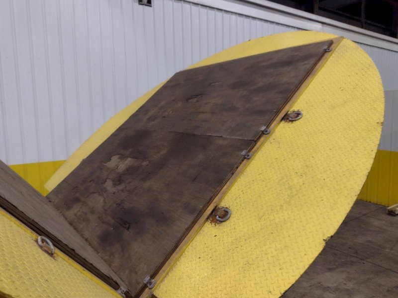 100,000 LBS BUSHMAN MODEL #MR9604 POWERED UPENDER / COIL FLIPPER WITH ROTATION: YOBRO #24612