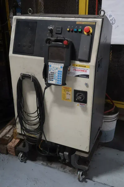 2017 Greenerd 4TA-900/700 - 60x60 900-Ton 4-Post Hydraulic Deep Draw Press - Includes Fanuc R-2000iB/210F Loading Robot