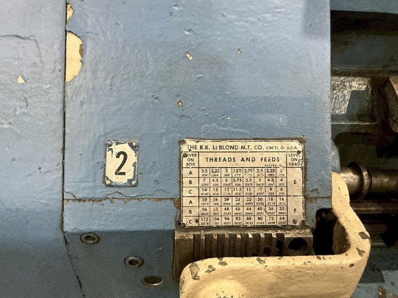 19" X 150" LEBLOND MODEL #8E SERVO SHIFT ENGINE LATHE: YOBRO #25352