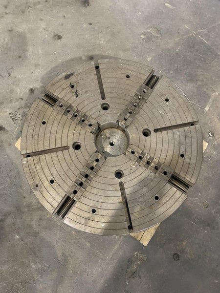 30&quot; 4-JAW LATHE CHUCK. STOCK # 0998924.