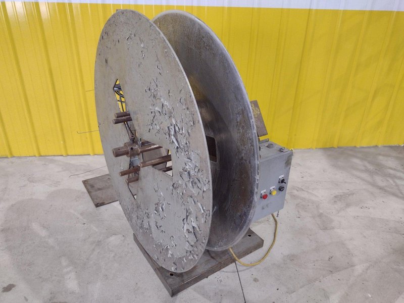500 LB X 10&quot; JACO MODEL #JVRE-510-1 MOTORIZED UNCOILER COIL REEL: STOCK #20086
