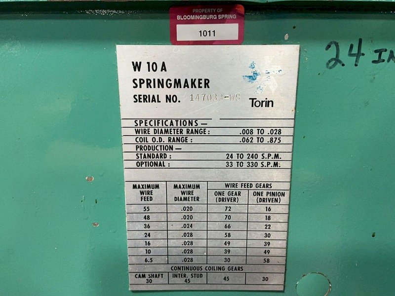 TORIN SPRINGMAKER   -  W10A
