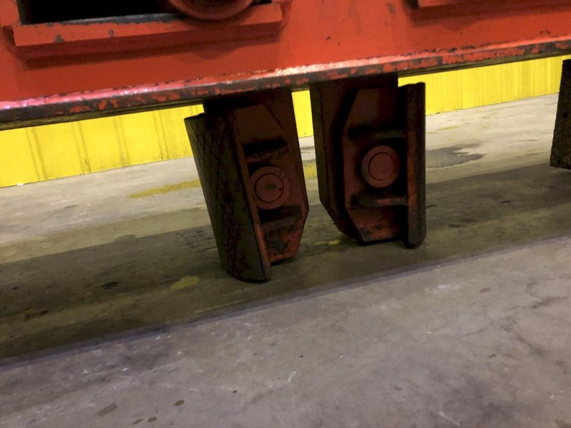 20,000 LB 10 TON BUSHMAN  MODEL #6107 DOUBLE RIM VERTICAL COIL LIFTING TONG SCISSOR TYPE COIL LIFT, NEW 2007: STOCK #15814