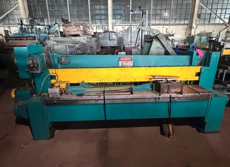 8' X 10 GA NIAGARA #68 SQUARING SHEAR. STOCK # 0758526