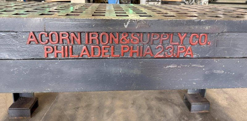 30" x 60" Acorn Welding Table, 1-3/4" Square Holes, Stand