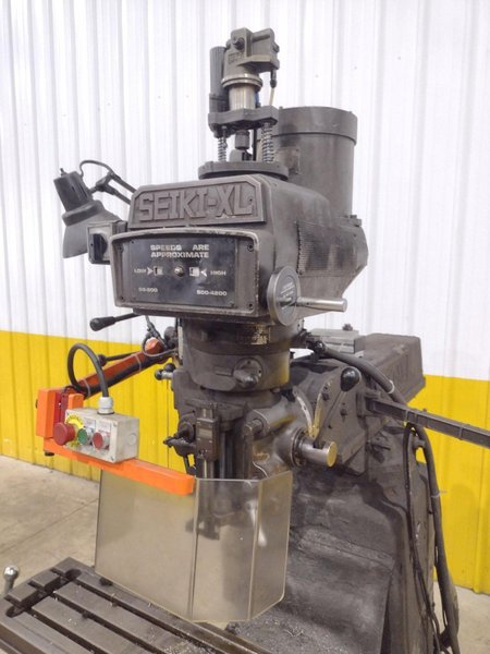 SEIKI XL VARIABLE SPEED VERTICAL KNEE MILL: YOBRO #23840