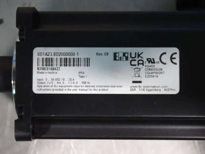 B&amp;R INDUSTRIAL AUTOMATION SERVO MOTOR  -  8D1A23.BD2000000-1