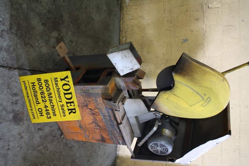 16' EVERETT ABRASIVE CUTOFF SAW WITH DUST COLLECTOR : STOCK #65416