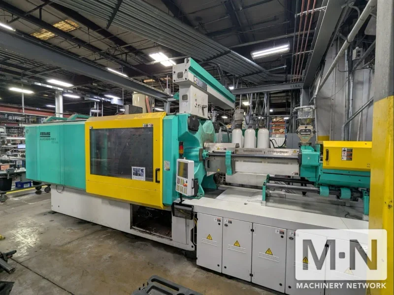 550 TON 29.1/ 8.2 OZ ARBURG MODEL 920S-5000-1300/400 2-COLOR INJECTION MOLDING MACHINE MFG 2015