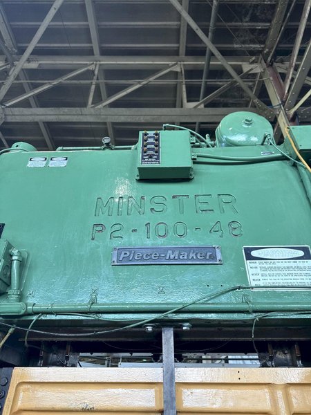 100 TON MINSTER P2-100-48 PIECE MAKER STRAIGHT SIDE HIGH SPEED PRESS. STOCK # 0773225