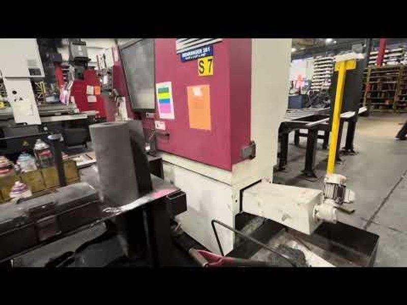 USED BEHRINGER 11.8" X 10.2" DUAL POST AUTOMATIC BANDSAW MODEL HBE 261A, Year: 2021