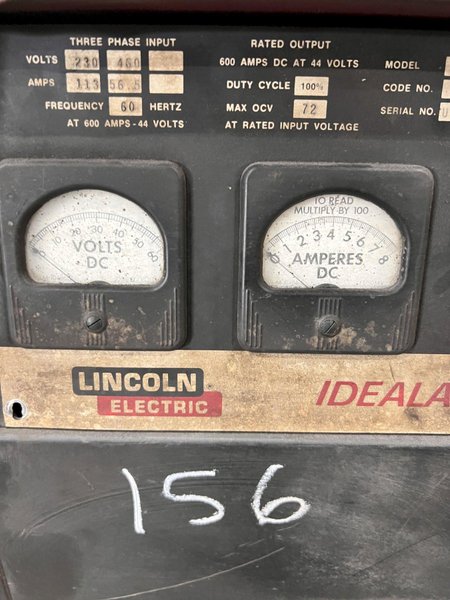 600 AMP LINCOLN MODEL #IDEALARC DC-600 WELDER: STOCK #21273