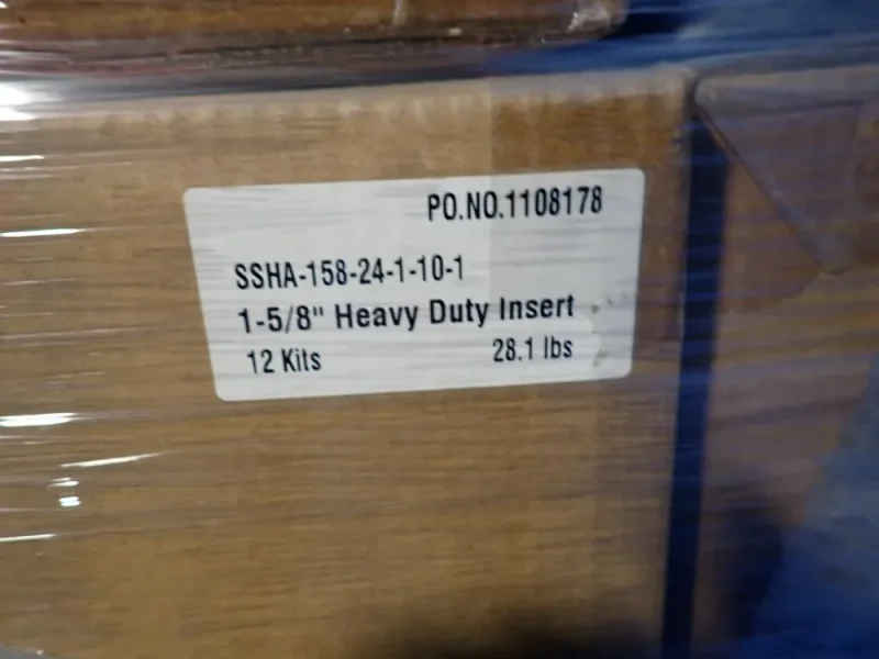 1 5/8" HEAVY DUTY INSERTS  -  SSHA-158-24-1-10-1