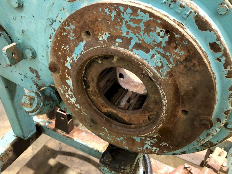 5&quot; PIPE PECK-O-MATIC HYDRAULIC BUCK-ON / BREAK-OUT MACHINE FOR THREADED PIPE: STOCK #16528