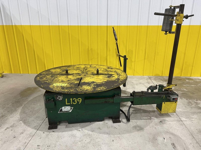5,500 LB X 50&quot; OD AWC MODEL #F-200RA HORIZONTAL PALLET TYPE COIL REEL UNCOILER: STOCK #20065