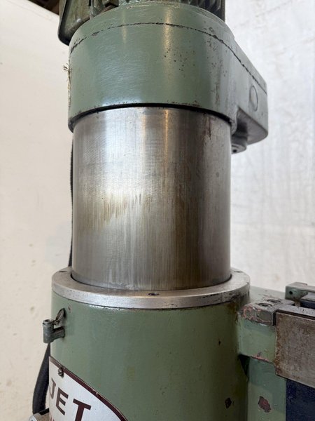 3' X 8" JET MODEL JRD-700 RADIAL ARM DRILL. STOCK # 1111425.