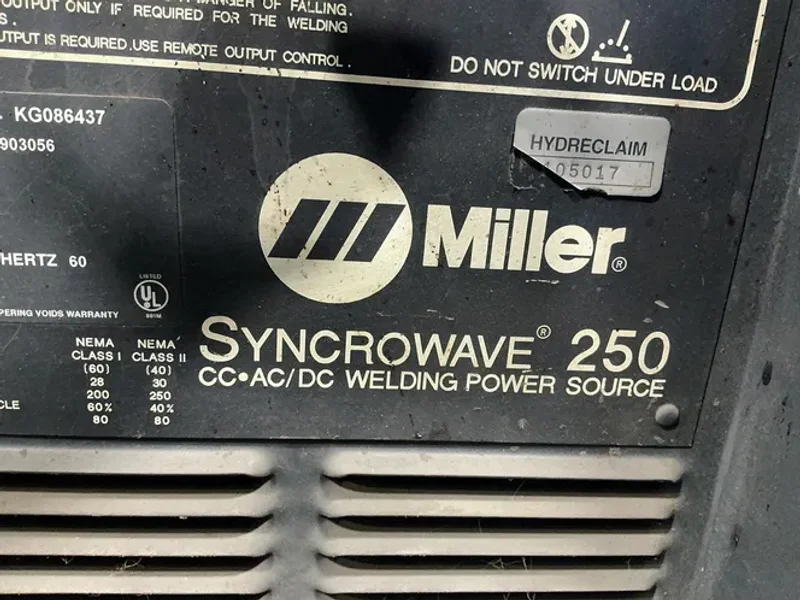 Miller  Welder W/ Cooler - Syncrowave 250