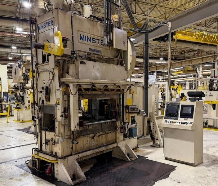 Used Minster Press For Sale - 150 ton Minster Piece-Maker Model P2-150-60 Geared, Year 1996
