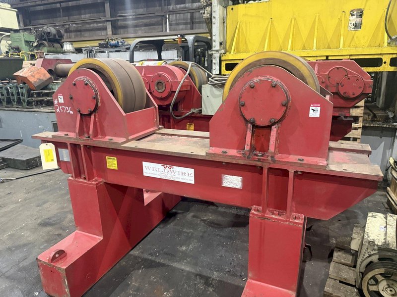 300 TON X 120" DIAMETER WELDWIRE MODEL #CAS-150 TRACK MOUNTED POWERED TANK TURNING ROLLS, 1 DRIVE &amp; 3 IDLERS: YOBRO #25736