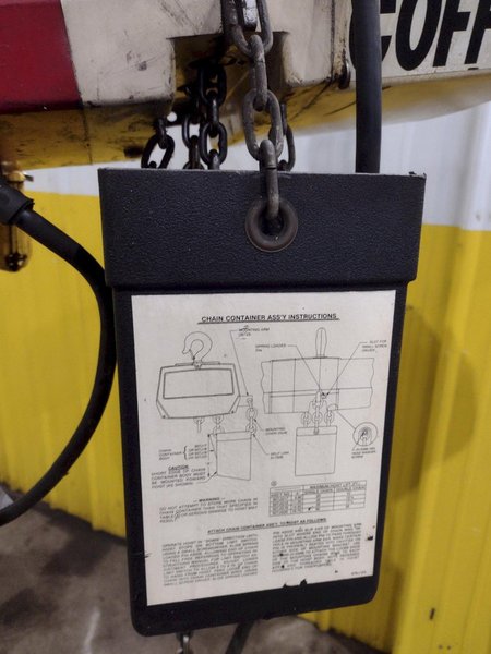 1/2 TON COFFING MODEL #EC-1016-2 POWERED MOTORIZED CHAIN HOIST: YOBRO #25042