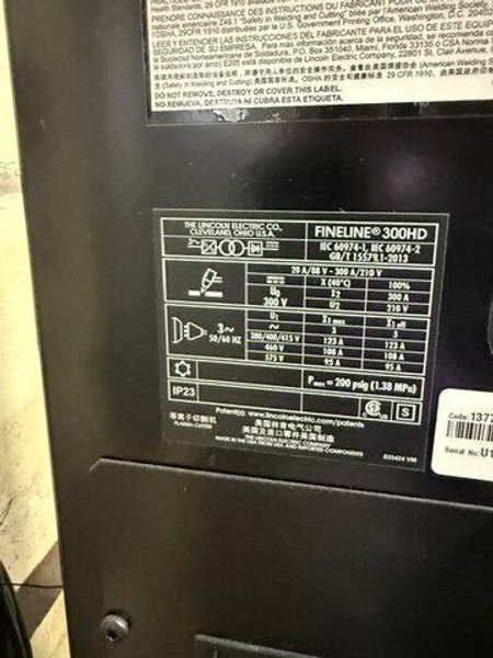 Lincoln Vernon MPM5-0348 Pipe Profiler, w/ Fineline 300HD power supply