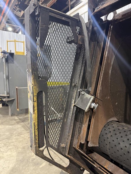 6 CU FT WHEELABRATOR MODEL #WTB-6.0 RUBBER BELT TUMBLE TYPE SHOT BLAST MACHINE: YOBRO #24278