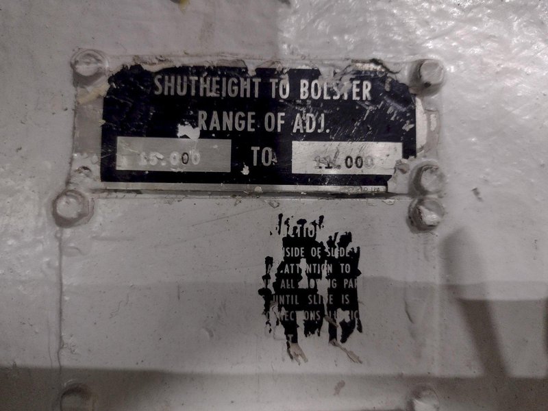 100 TON MINSTER MODEL #P2-100-48 PIECEMAKER PRESS, 4&quot; STROKE: STOCK #22753