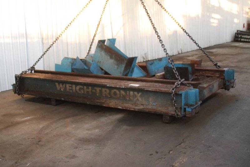 125,000 LBS. WEIGHTRONIX RICE LAKE RAILROAD PLATFORM TRAIN SCALE: STOCK