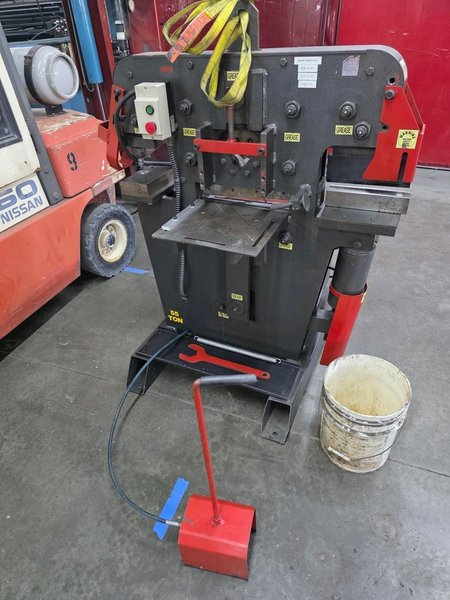 55 Ton Edwards Jaws IV Hydraulic Ironworker-Press Brake Attachment, Tooling Included