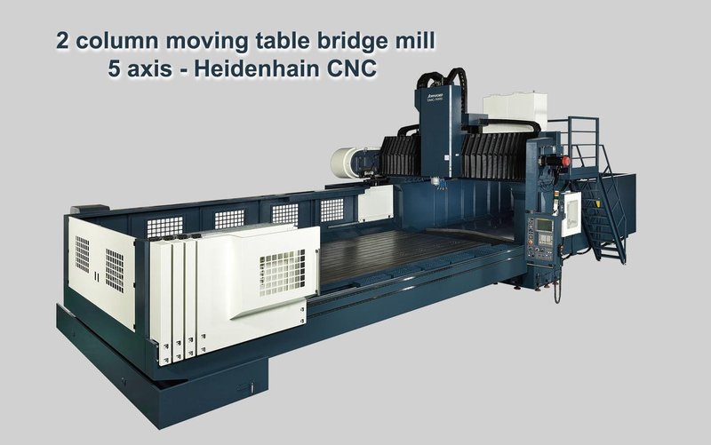 Johnford X: 4100 - Y: 2800 - Z: 800 mm CNC 5 axes