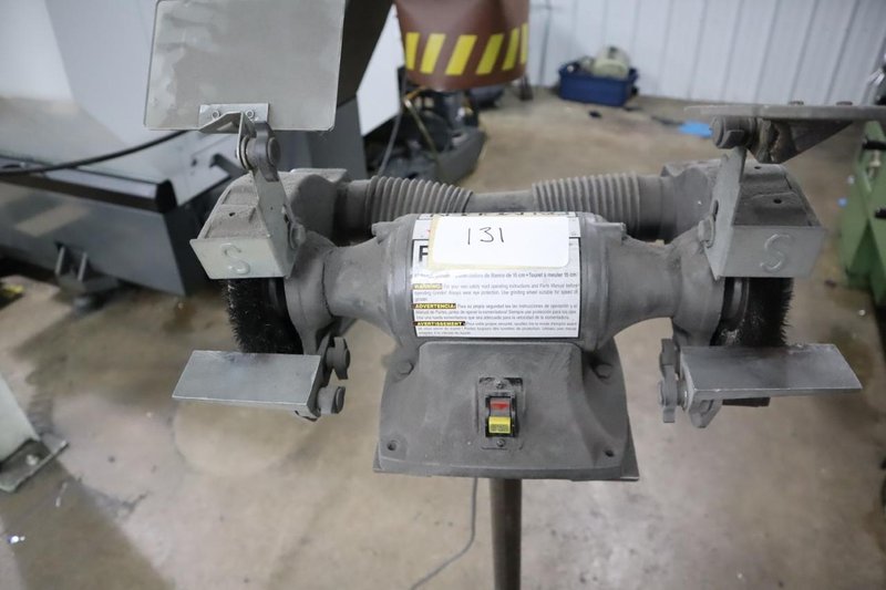Palmgren 6&quot; Double End Pedestal Grinder, 1/3 HP, 3450 RPM, Tool Rests, Eye Shields - Single Phase- Auction Item