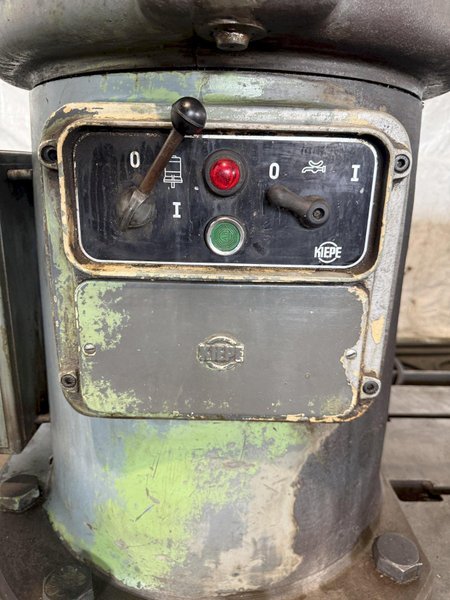 5' X 15" WEBO RADIAL ARM DRILL. STOCK # 0222126
