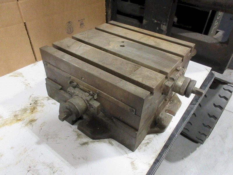 Troyke CS12 12" X 12" T-Slotted Compound Cross Slide Table- Auction Item