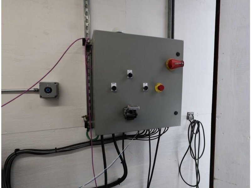 200 TON X 80" BEECHE WIRE CABLE TENSILE HYDRAULIC TEST BENCH, WITH CONTROLLER &amp; DISPLAY: YOBRO #25186