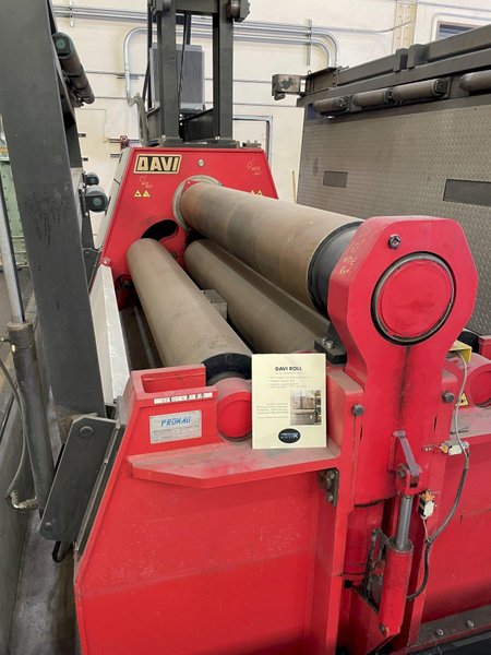 DAVI / Promau 16-inch Diameter CNC Plate Rolling/Bending Machine Model: MCB 3045