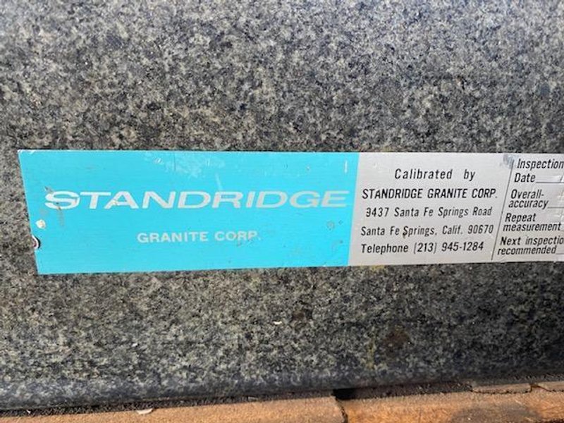 24&quot; X 36&quot; X 6&quot; GRANITE SURFACE PLATE. STOCK # 1160420