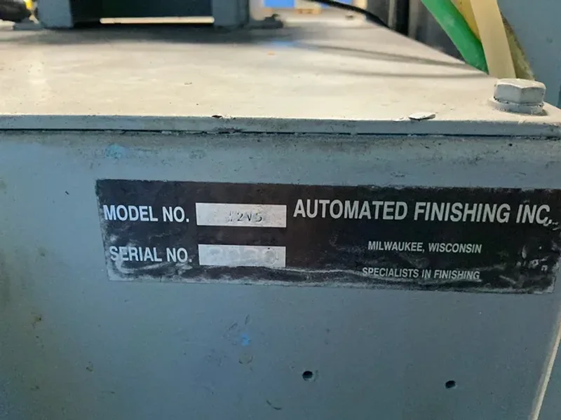 AUTOMATED FINISHING INC. 3 HP / THREE 11.5”X11” TANKS VIBRATORY FINISHER  -  12V5
