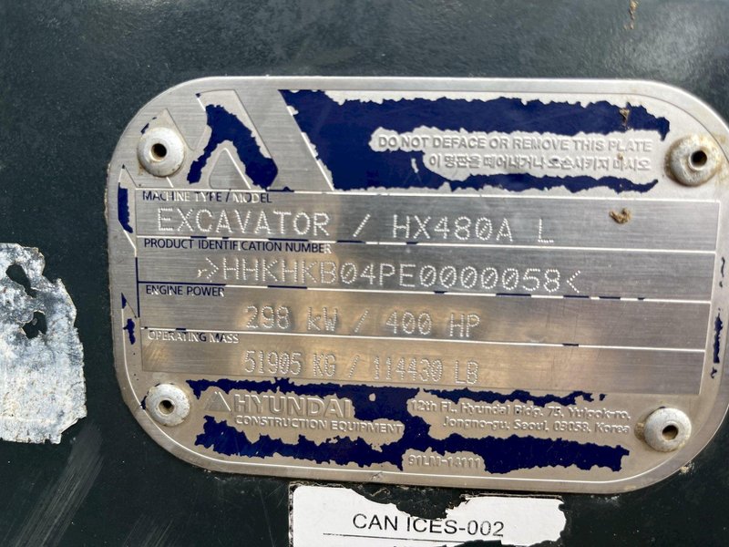 2022 Hyundai HX480AL HHKHKB04PE0000058