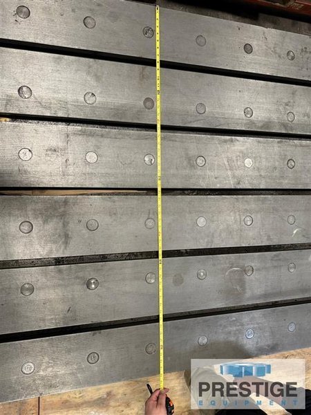 52&quot; x 388&quot; x 34&quot; T-Slotted Planer Table