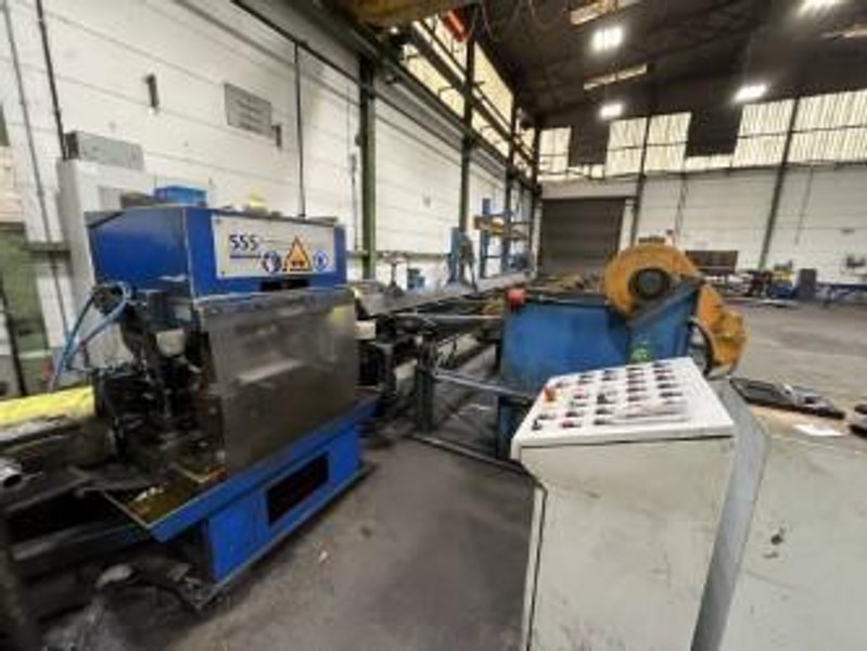 50mm SSS SCHMITZ #ZWRP50 SEMI-AUTOMATIC TWO-ROLL BAR STRAIGHTENING LINE